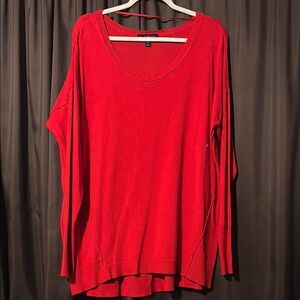 Lane Bryant Red Crew Neck Sweater NWOT
